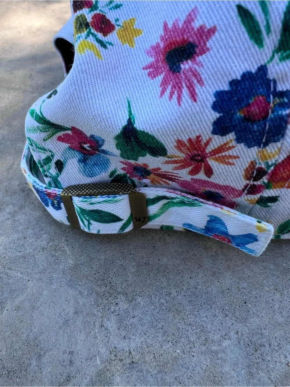 San Diego Padres '47 Brand Floral Highgrove Clean Up Strapback Hat OS